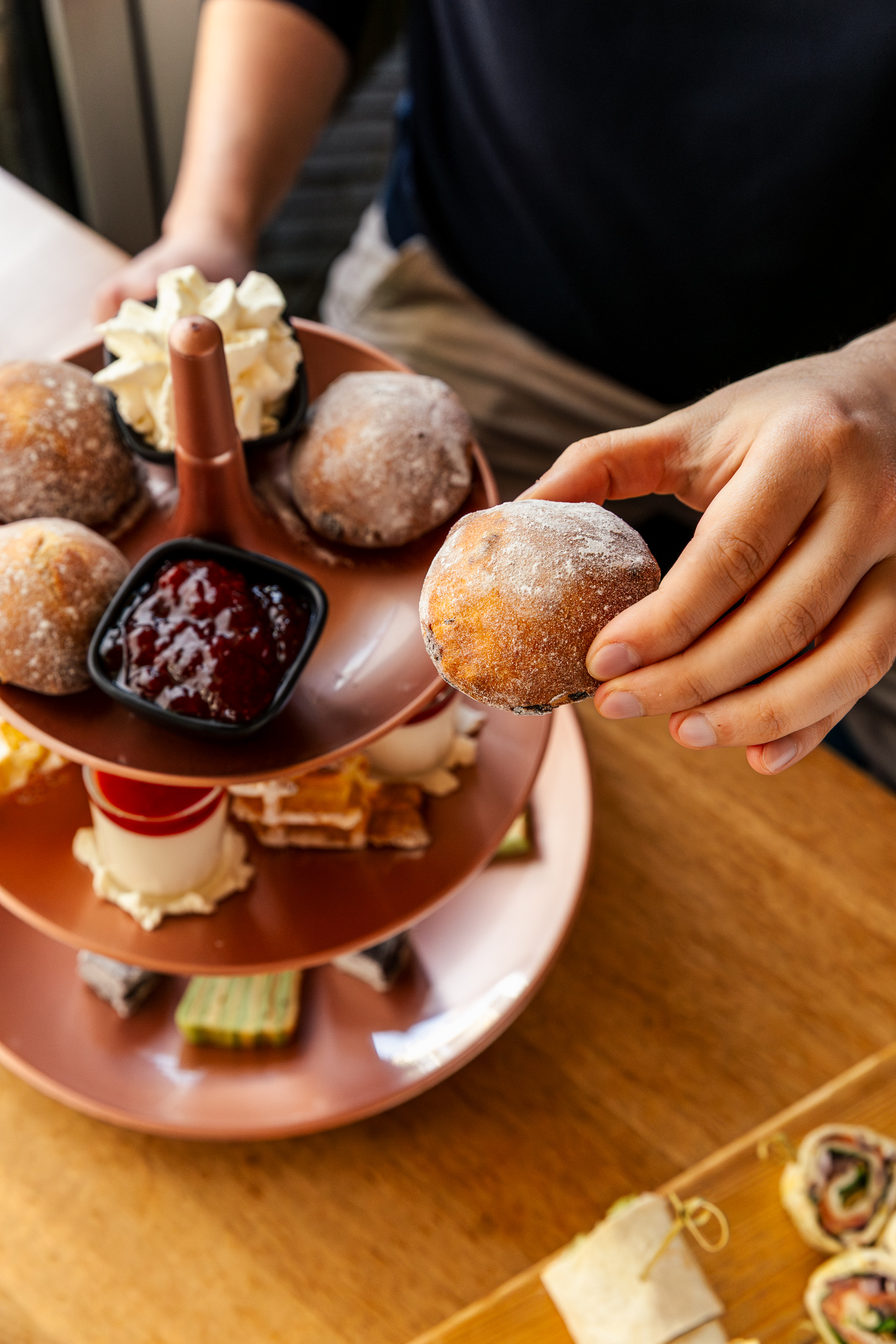 detail food foto van high tea